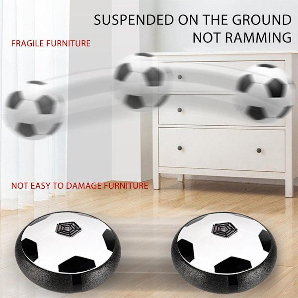 Inomhus Hover Fotboll Kudde LED Flytande Fotboll Disc Pojkar Spel Leksak Gåva light one-size