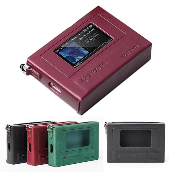 För Fiio Echo Mini Musikspelare Skyddsfodral SnowSky Echo Mini Läder Ca E3C5 Red for FiiO SK