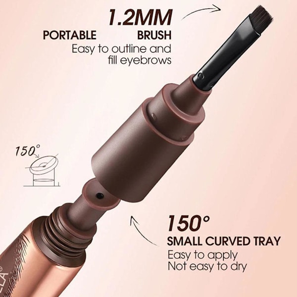 Ögonbrynstatuering Peel-Off Tint Gel Brow Easy Långvarig Vattentät❀ RUEEET#3 6ml