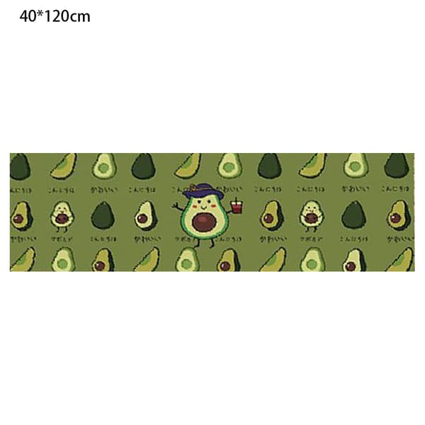 Lang stribe tæppe absorberende-avocado-40*120