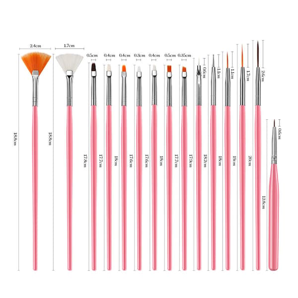 Nagelkonstset Diamantset-Puderpenna