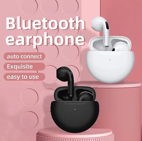 Pro6 Bluetooth True Wireless TWS Støjreducerende Høretelefoner Mikro-i-øre - Orange