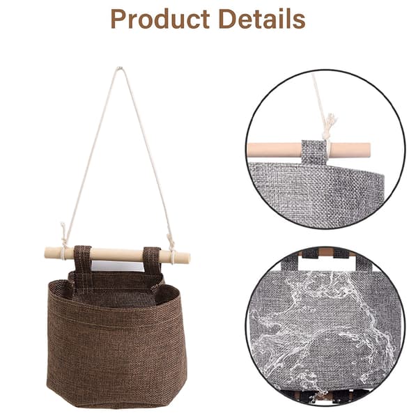 Förvaringshängväska-enkelpack (14*15*7CM)-kaffe