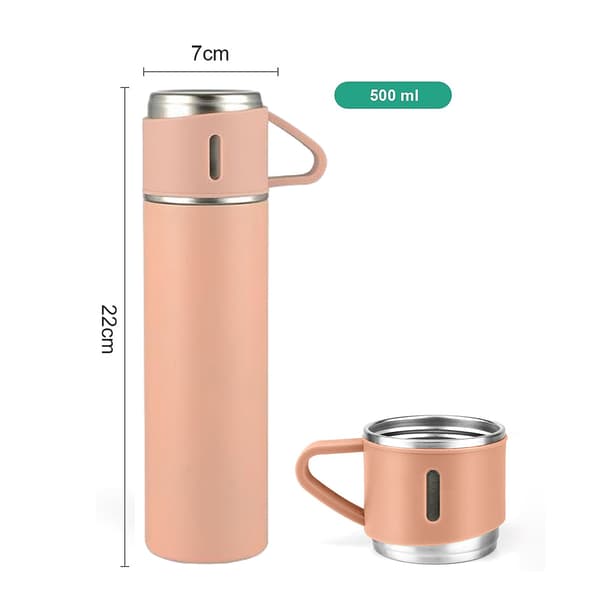 1 stk. termokop - Pink - 500 ml