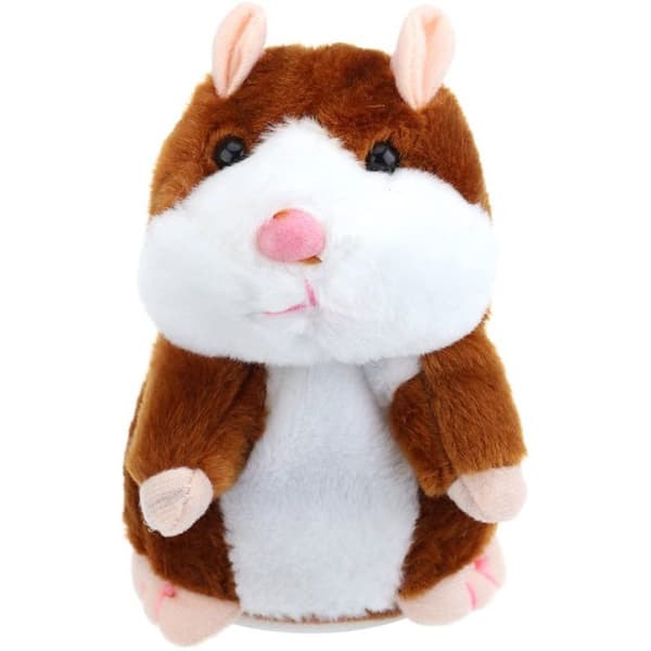 Hamsterinspelningsdocka - Ljusbrun 16cm Nickande