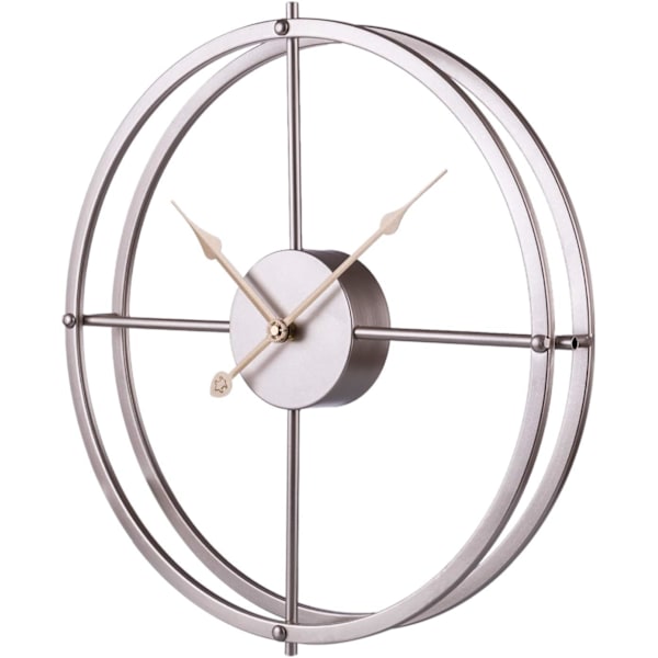 Sølv diameter 50cm-vægur