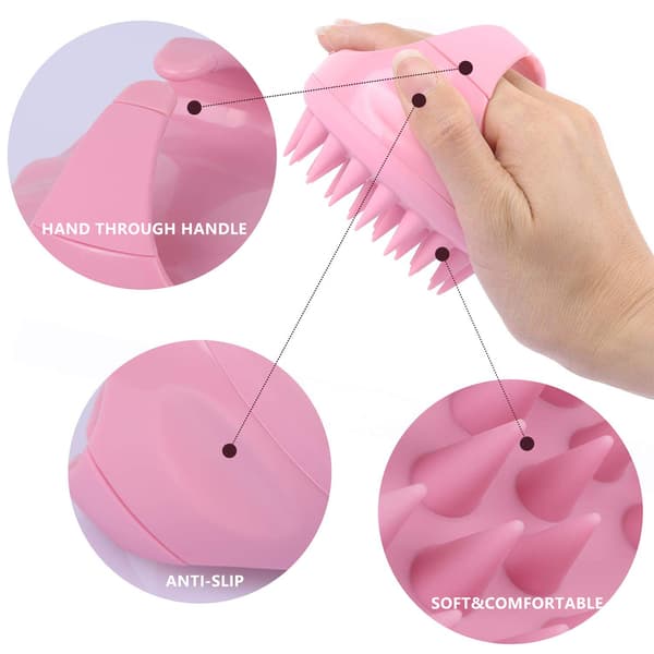 Hovedmassagebørsterenser - Pink