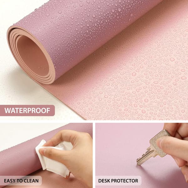 Musematte i plast - 60*30 cm dobbeltsidig lilla+rosa