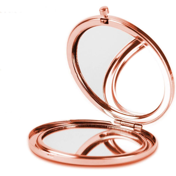 Sminkspegel i roséguld