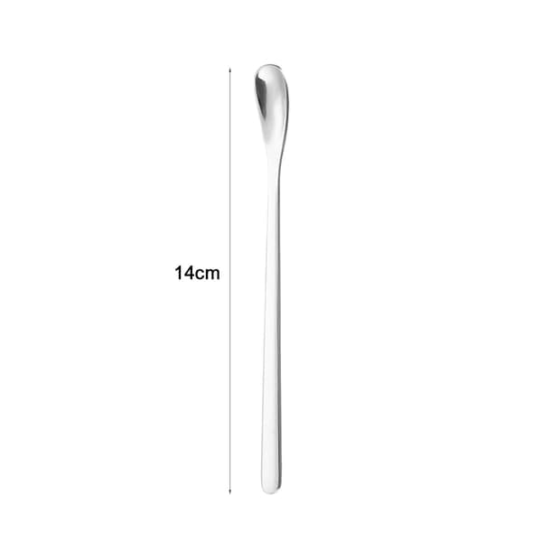 4 pientä baarilusikkaa - 14cm luonnollinen väri