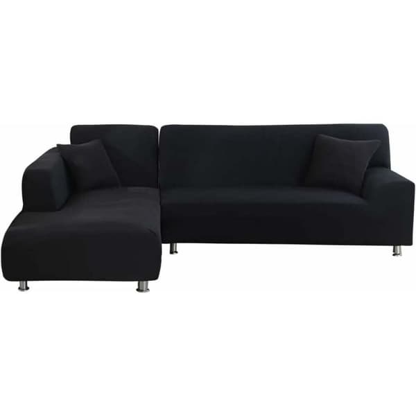 Modulær Sofagruppe-Svart-Dobbel Sete 145-185
