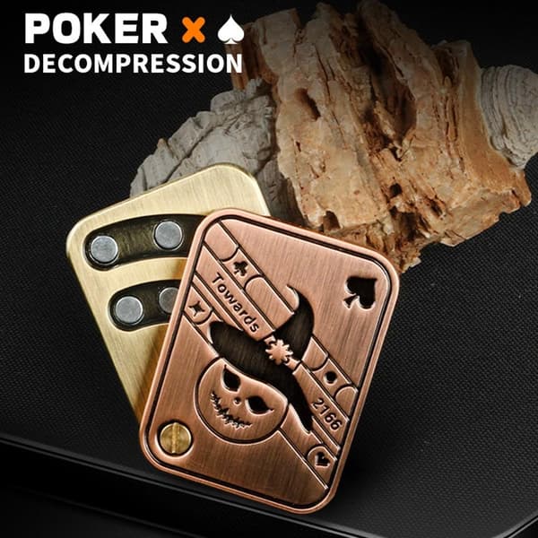 Fidget Spinner Avslapning Stress Magnetisk Sensorisk Poker gold