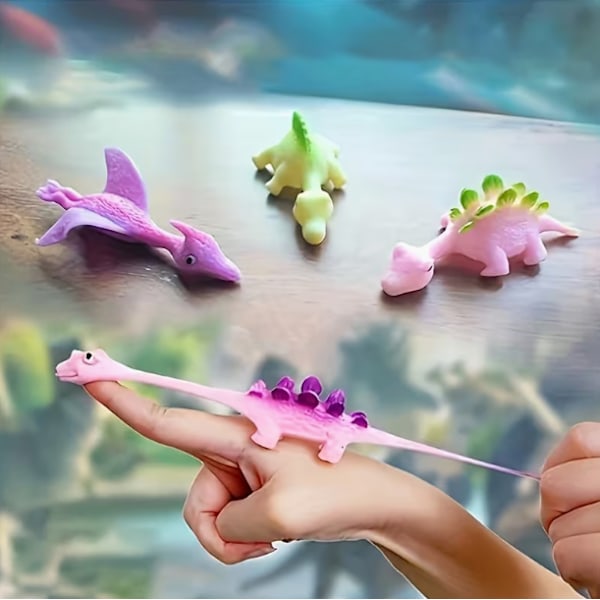 Opsendelse af dinosaur TPR finger opsendelse af dinosaur dyrefinger opsendelse af legetøj dinosaur legetøj finger elastisk legetøj