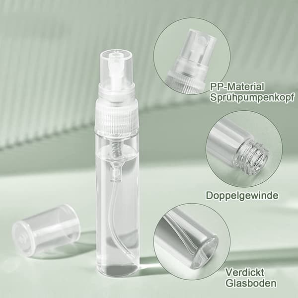 20 miniruiskepulloa - 3ML läpinäkyvä + 3ML pipetti