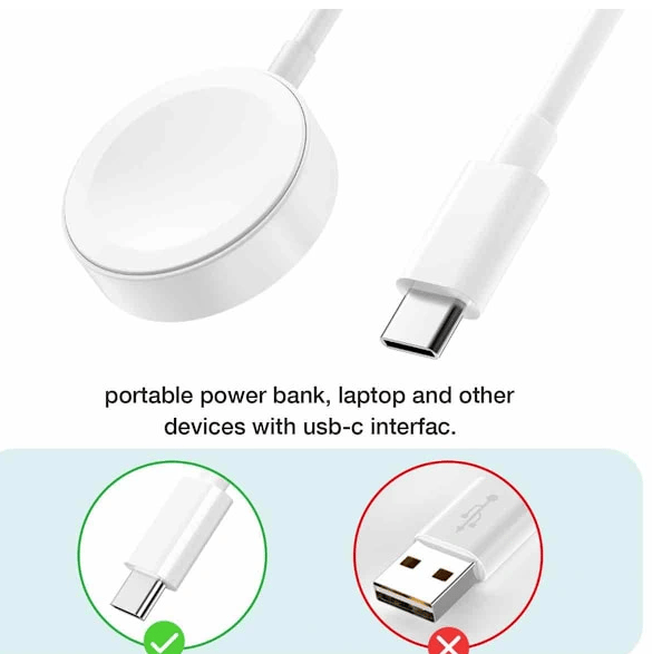 Apple Watch USB-C snabbladdande smartklockladdare