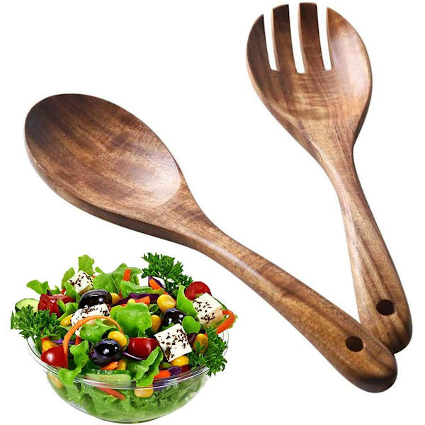 Träsked och gaffel