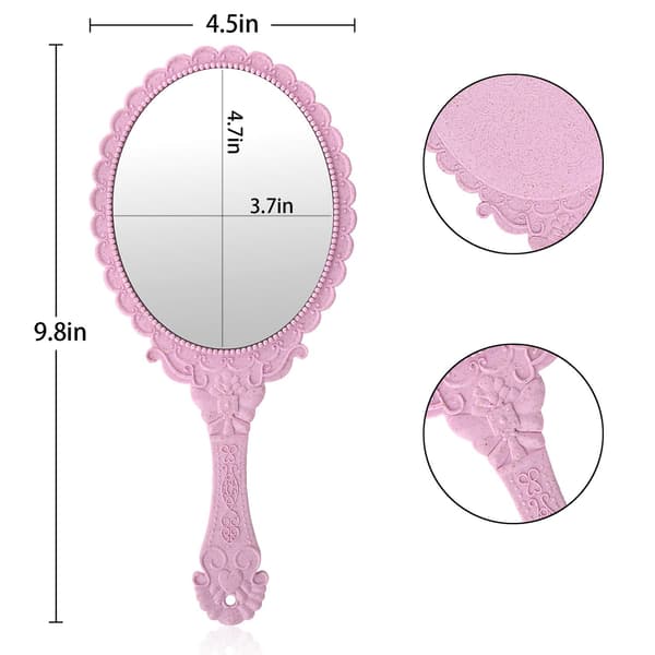Pink makeup mirror