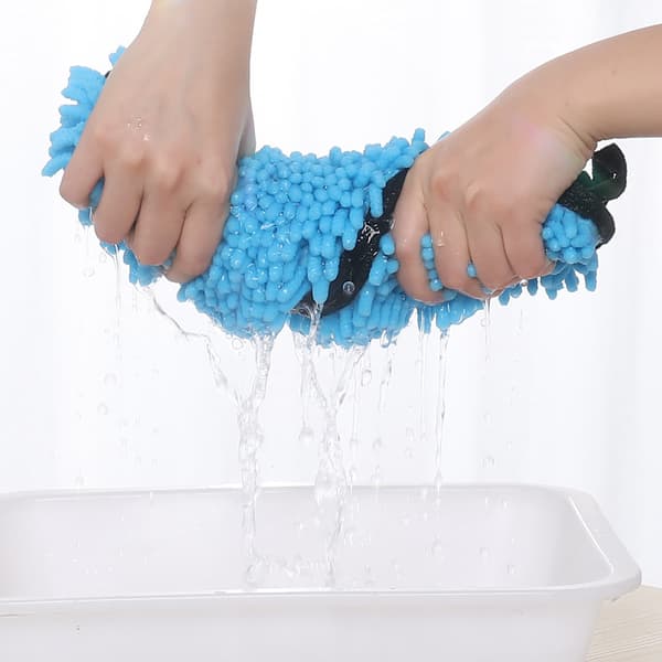 Chenille kæledyrshåndklæde Blå Blue 150