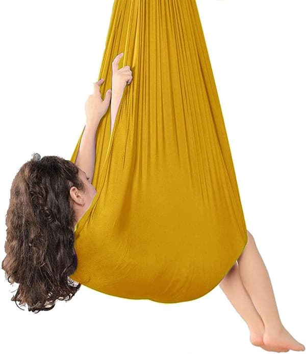 Elastisk gunga för barn guld 150*280cm