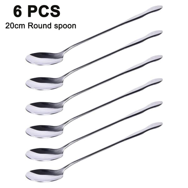 6kpl 20cm pyöreä jäätelölusikka