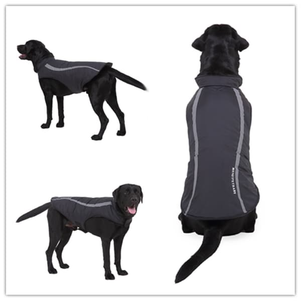Kæledyrstøj Reflekterende Stor Hund-DZ216 Sort-M