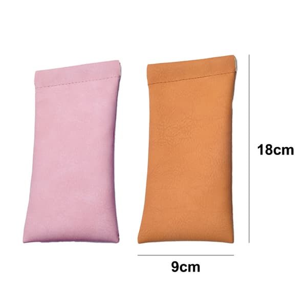 2st Solglasögon Förvaringsväska - Orange + Rosa
