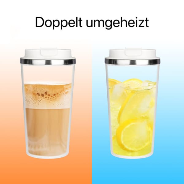 Andre generasjons kaffekopp 380ML blå - termokopp i rustfritt stål