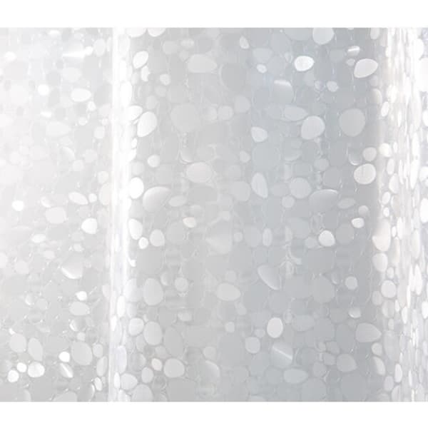 3D Pebble Duschdraperi - 0,2 mm*180*180 med krok och magnet