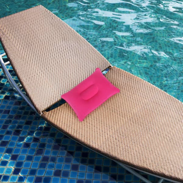 2 kpl - Ulkoilma matkatyyny - Ruusunpunainen