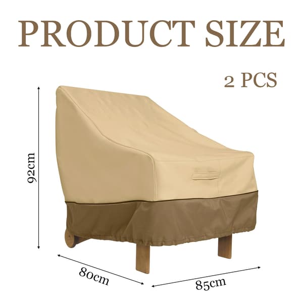 2-pack sofföverdrag - beige och kaffefärgad matchning - 80*85*92 cm