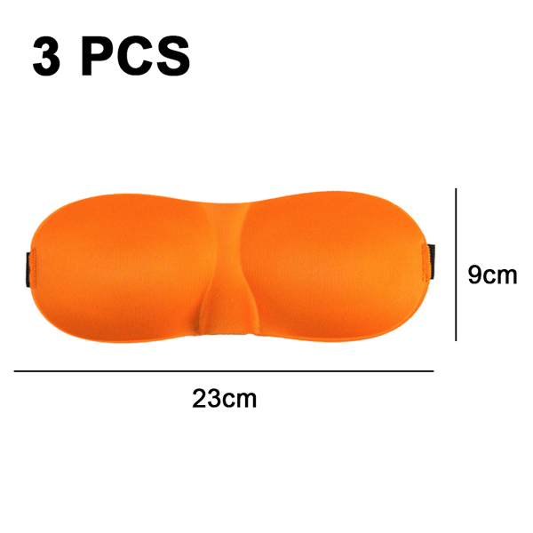 3st 3D Ögonmask - Standard Orange