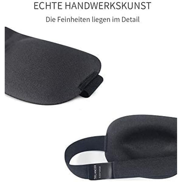 3D øyemaske-svart