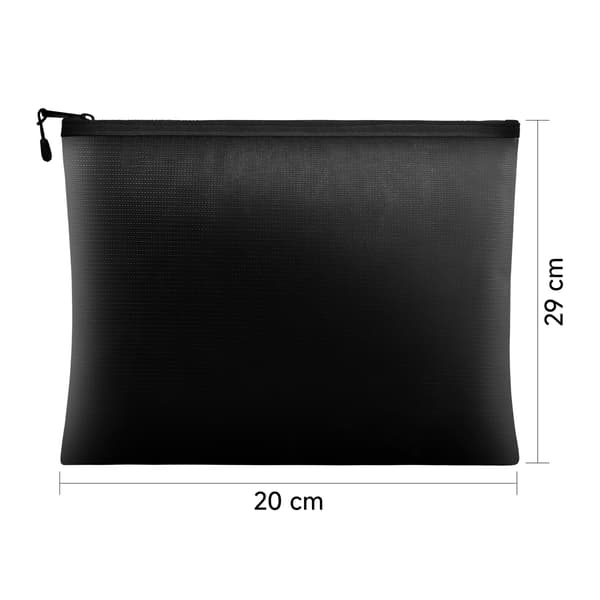 1 st brandsäker dokumentväska--svart--20*29