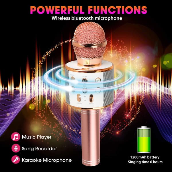 LX-Rose Gold Trådlös Bluetooth-mikrofon