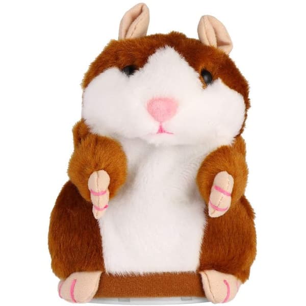 Hamster Optagedukke - Lysebrun 16cm Nikker