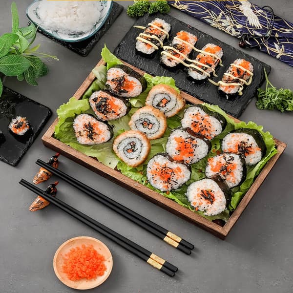 Sushi sæt sort uden kniv - Køkkengadgets Sushi sæt Sushi model