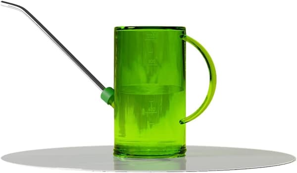 Transparent grön*lång munvattenkanna