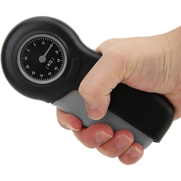Gråsvart handdynamometer, mekanisk greppstyrketestare, grepp