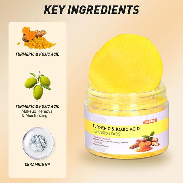 Kojicsyre og gurkemeie renseputer 2pcs