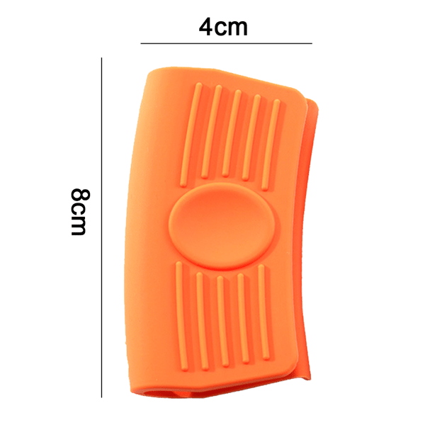 1 par - varmeisolerende håndgreb grydelapper med huller - orange