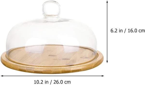 Pieni (24cm) kakkualusta - (bambualusta lasikannella)