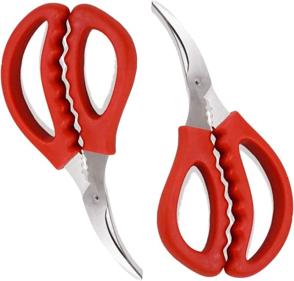 2-pack Seafood Scissors, Seafood Fish Crab Shrimp Lobster Scissors