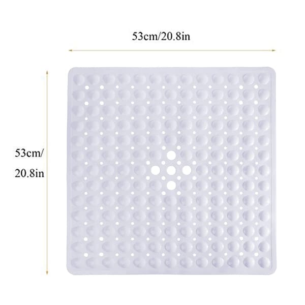 53X53PVC Badrum Halkfri Matta-Vit