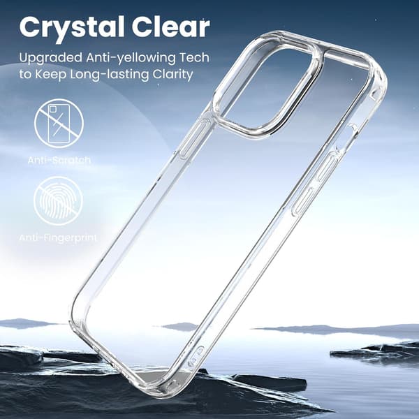 iPhone 15 Pro Fodral - Supersäkert, Hållbart, Transparent