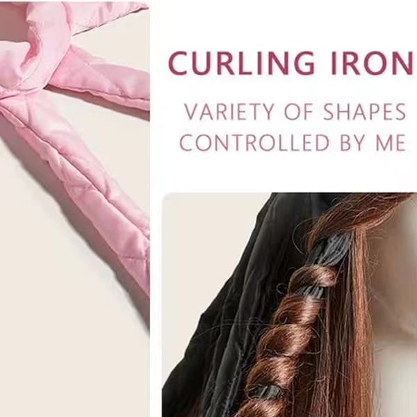Octopus Lazy Curling Iron Headband - Rosa