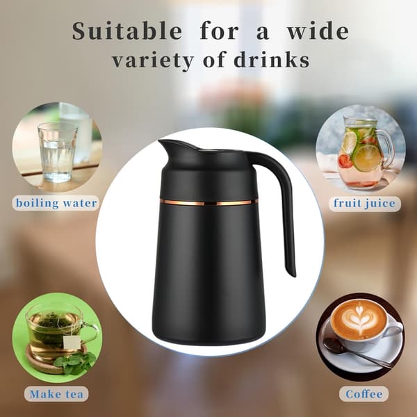 Termokande i rustfrit stål - Klassisk sort [1300ml]