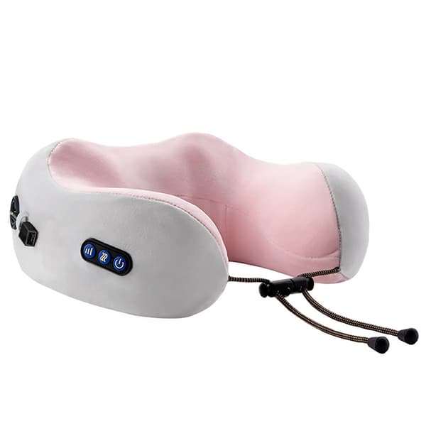 U-formad massagekudde U01 Tre-knapps knådning-Rosa