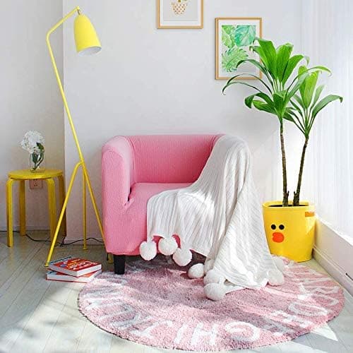 1 stk. polyestertæppe (04 pink 80*80cm imiteret kashmir)