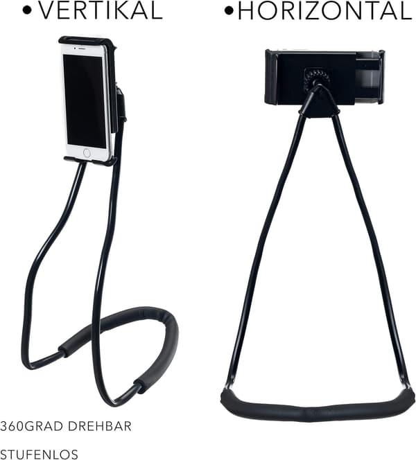 Svart-hals lat telefonholder