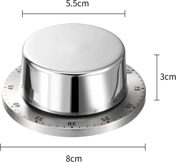 Tidsstyring Vækkeur Magnetisk---Sølv